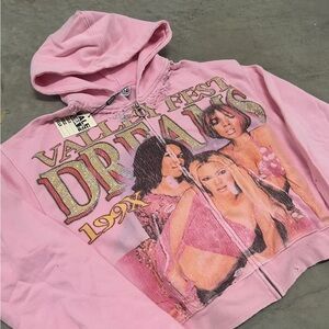 Pink Graphic Hoodie